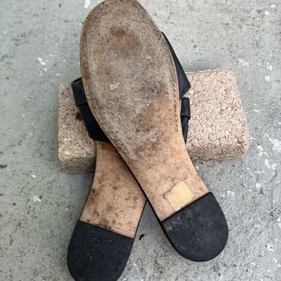 Theory Flat leather sandals - Picture 7 of 8